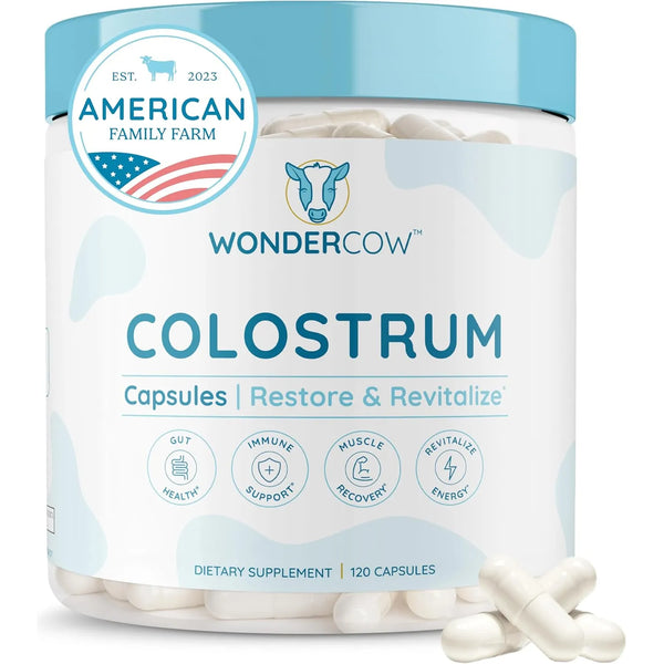 Cápsulas De Calostro Bovino Puro Para Salud Intestinal Apoyo - Imagen 1
