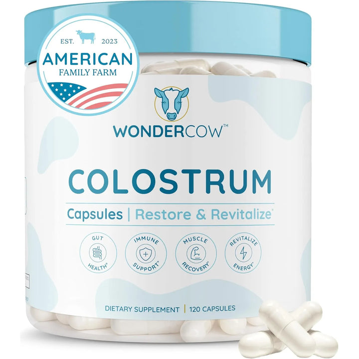 Cápsulas De Calostro Bovino Puro Para Salud Intestinal Apoyo - Imagen 1