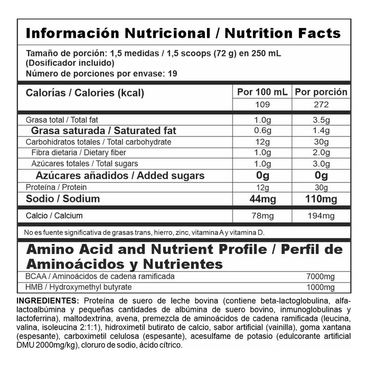 Proteina Bipro Mass Bi Pro Hmb - Imagen 4
