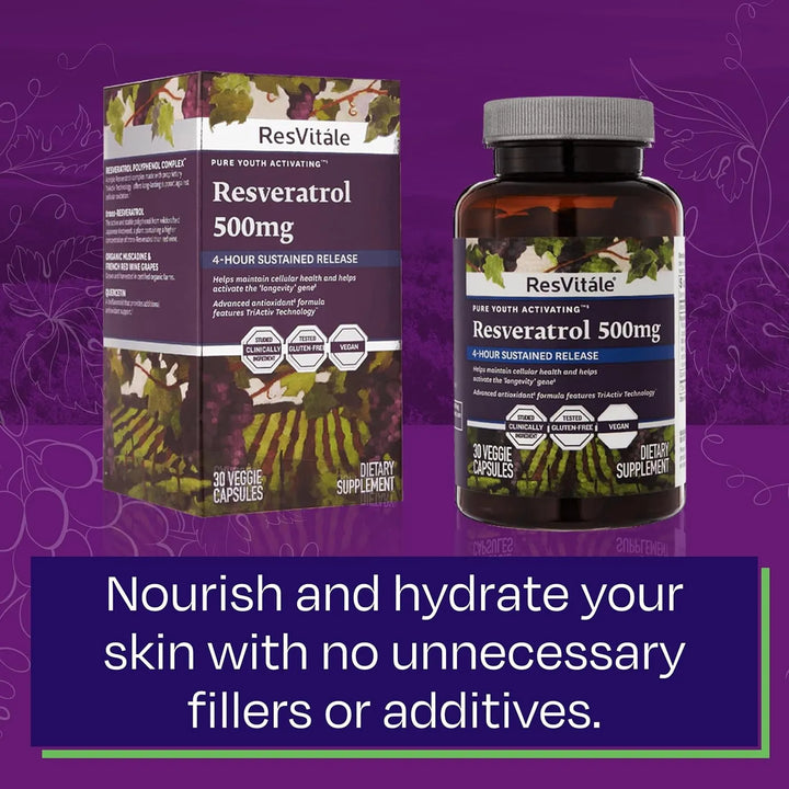 Resveratrol 500 Mg Cápsulas Vegetales Para Hombres Y Mujeres - Imagen 5
