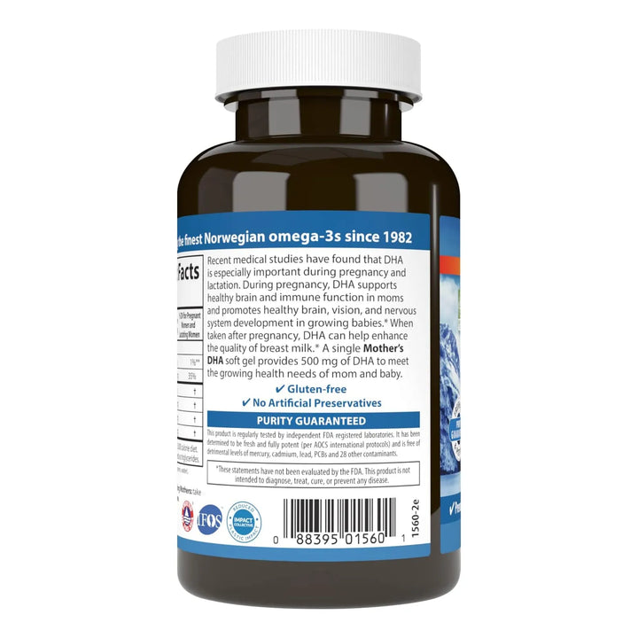 Dha Para Madre 500 Mg Apoyo Prenatal Desarrollo Fetal Salud - Imagen 3