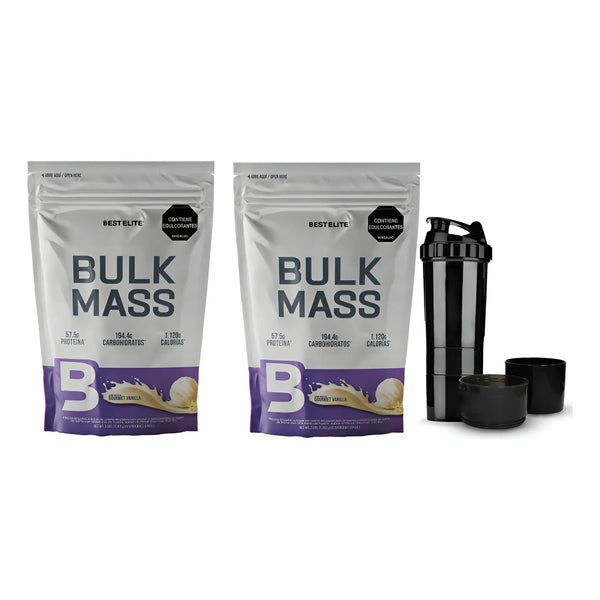 Proteina Hipercarolina Bulk Mass 6 Libras 6lb 6 Lb De Best Elite Mega Gainer Pro Smart Super 5 - Imagen 1