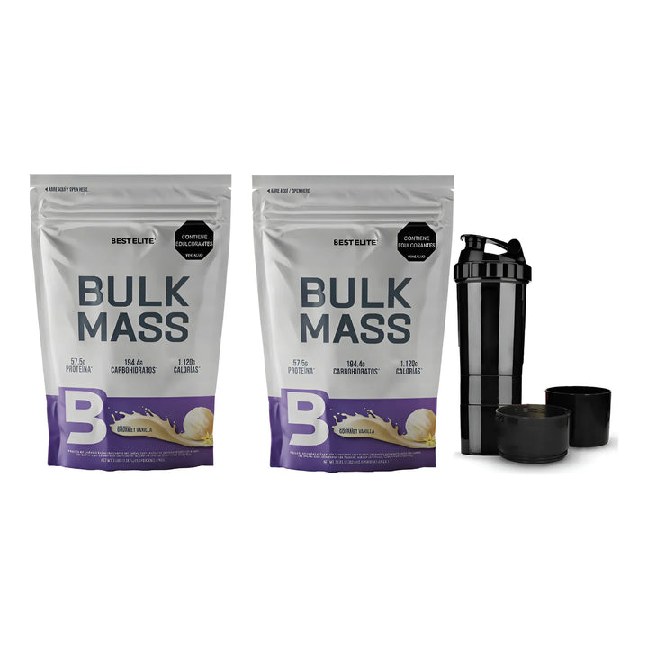 Proteina Hipercarolina Bulk Mass 6 Libras 6lb 6 Lb De Best Elite Mega Gainer Pro Smart Super 5 - Imagen 1