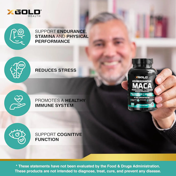 Cápsulas De Ashwagandha 5000 Mg Con Extracto De Raíz De Maca - Imagen 4