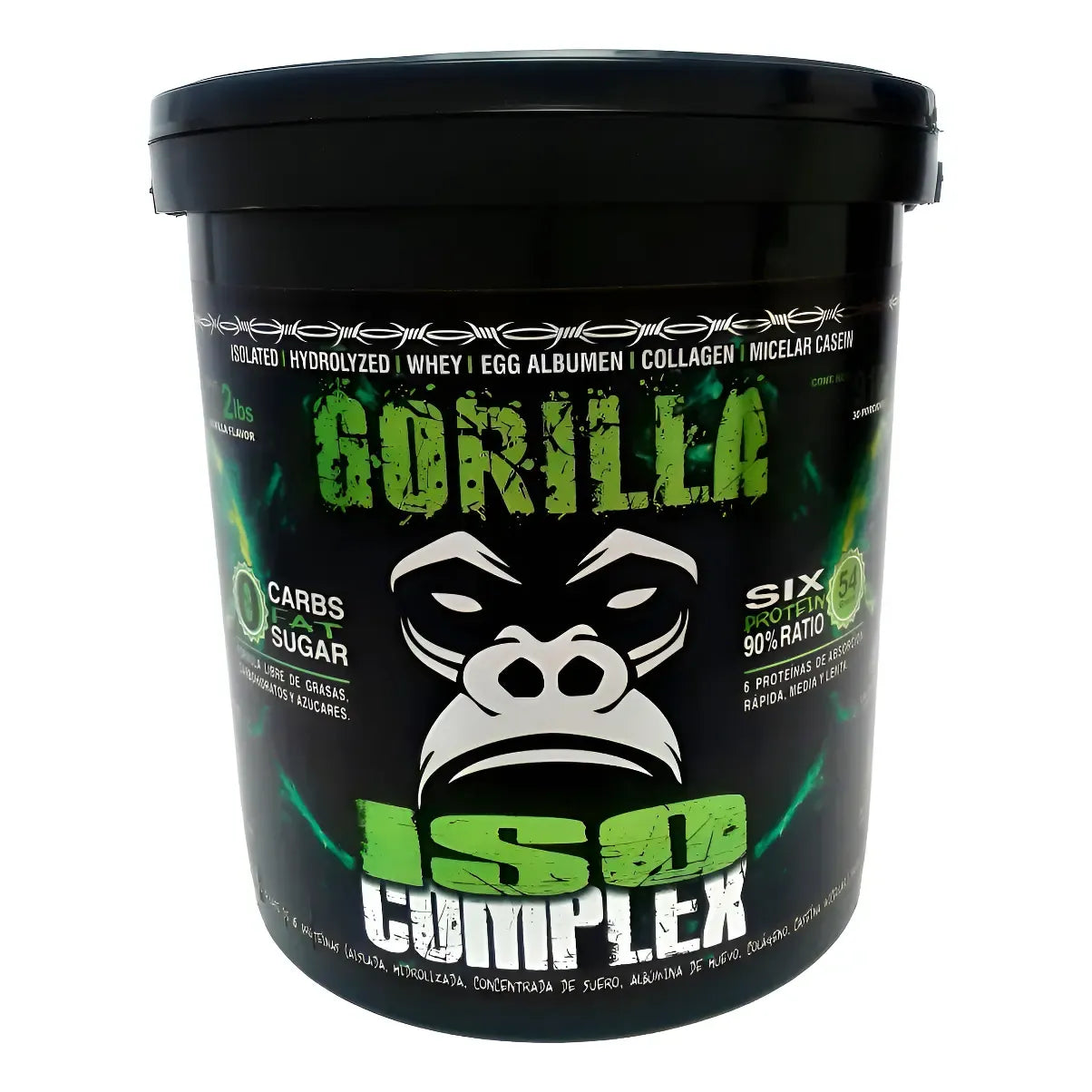 Gorilla Iso Complex Proteína 100% Limpia 4 Lbs Para Masa Muscular Sin ...