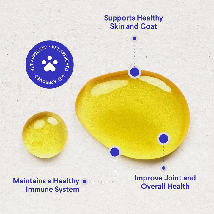 Aceite Omega 3 De Salmón Bacalao Y Krill Para Perros 500ml - Imagen 4
