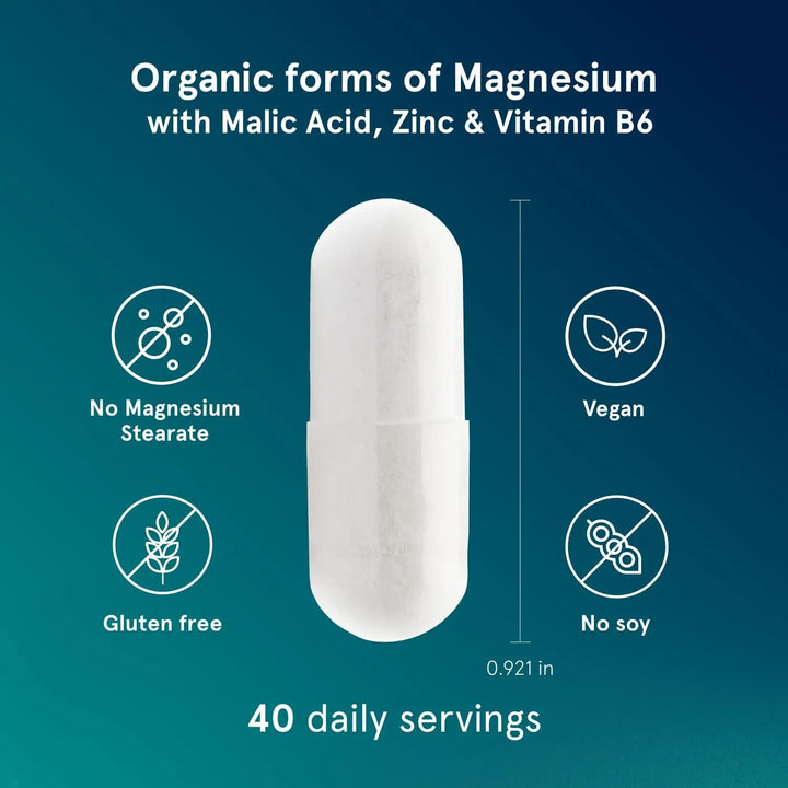 Cápsulas De Magnesio Orgánico 240 Unidades Para Apoyo Inmuno - Imagen 6