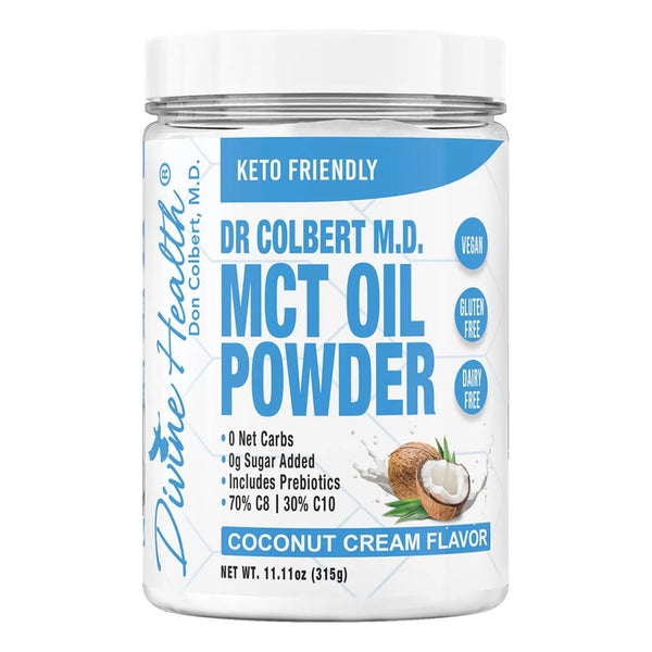 Aceite En Polvo Crema De Coco Keto Zone MCT Suministro Para 30 Días 0 Carbohidratos