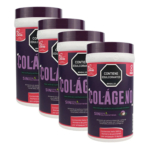 Kit Nutrition Factory Colágeno Hidrolizado Vainilla X4 500g - Imagen 1