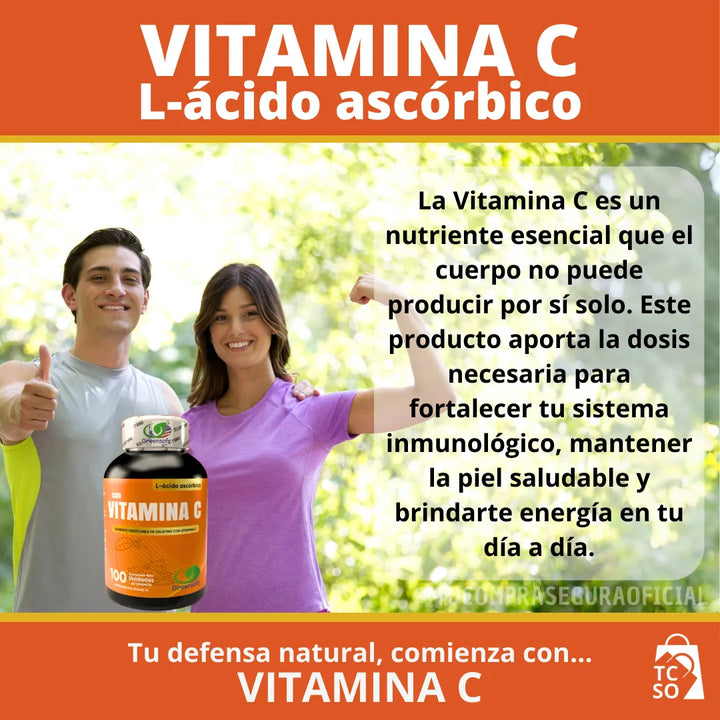 Vitamina C 1000mg Pura Acido Ascórbico Caps  Sistema Inmune Natural - Imagen 6