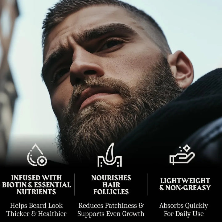 Aceite De Crecimiento De Barba Con Biotina 60 Ml Sin Perfume Fragancia - Imagen 2