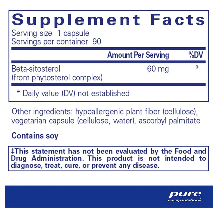Beta Sitosterol 90 Cápsulas Salud Urinaria Fluir Eficaz - Imagen 2