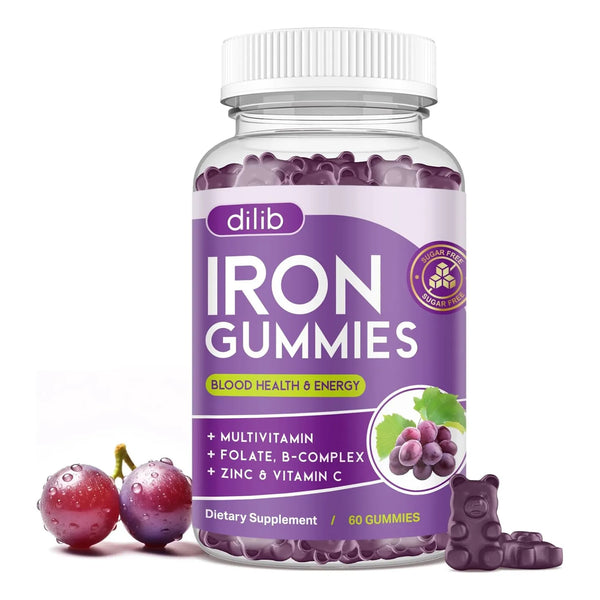 Gomitas De Hierro Multivitamínicas Con Zinc Complejo B Y C B - Imagen 1