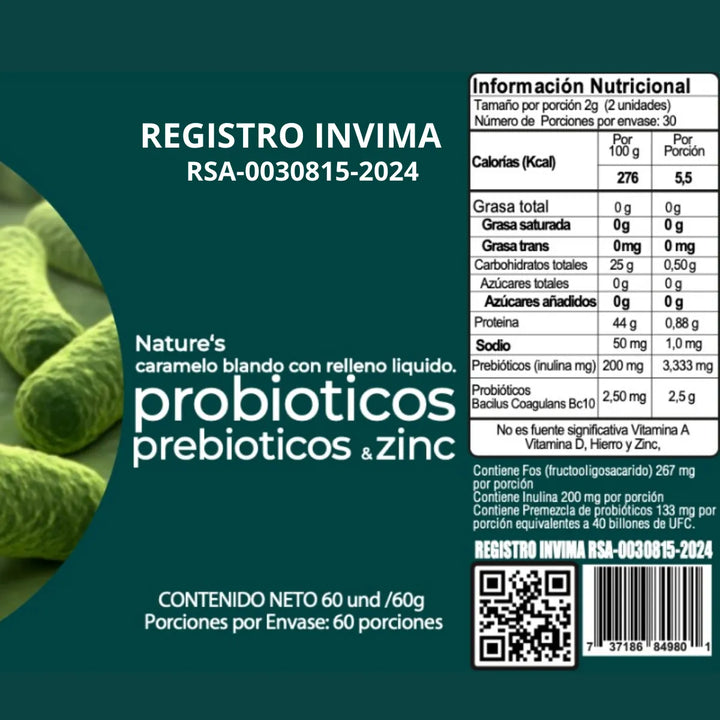 Probioticos Y Prebioticos Zinc Fem Ph+ N/a - Imagen 2
