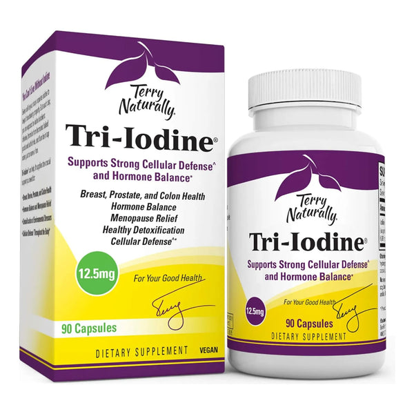 Tri-yodine 12,5 Mg 12500 Mcg De Yodo 90 Cápsulas Apoyo Equil - Imagen 1