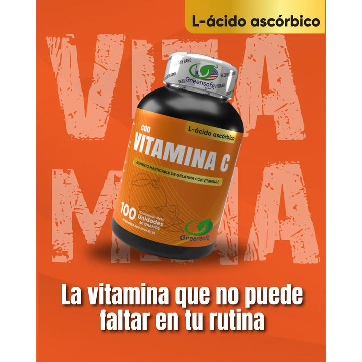Vitamina C Americana Capsulas- Acido Ascorbico Alta Potencia 1000mg - Imagen 2