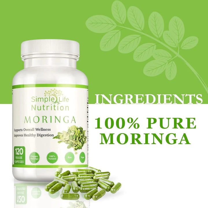 Cápsulas De Polvo De Moringa Orgánica Extracto De Hoja Oleíf - Imagen 4