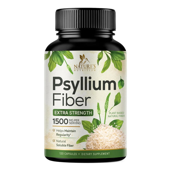 Cápsulas Cáscara Psyllium 1500 Mg Fibra Soluble E Insoluble - Imagen 1