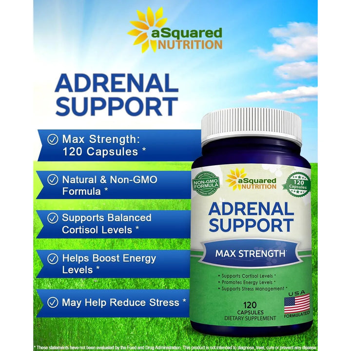 Apoyo Suprarrenal Cápsulas Con Complejo De Vitamina C Para F - Imagen 2