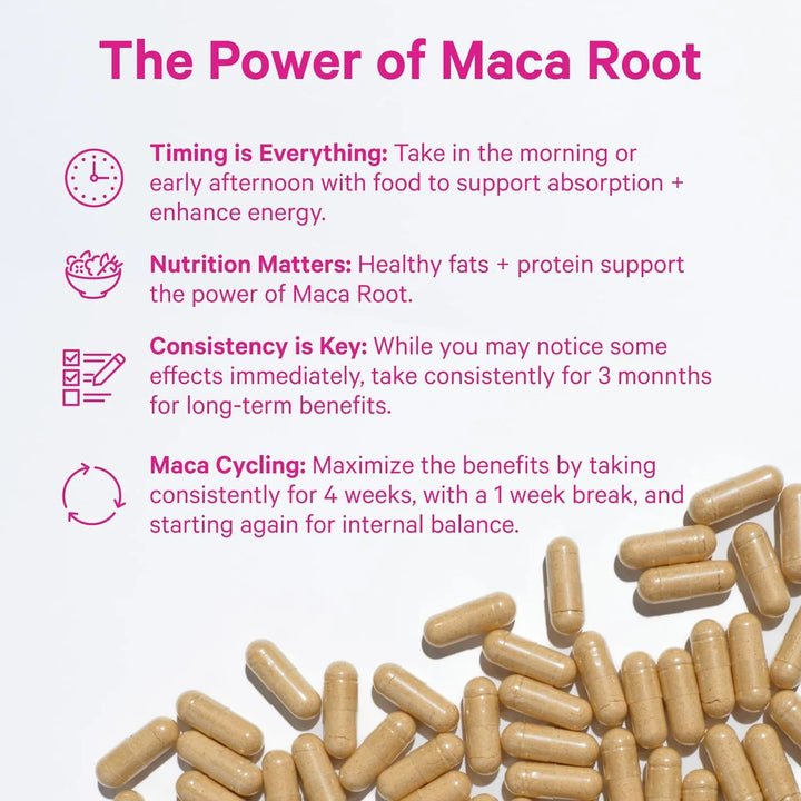 Cápsulas De Raíz De Maca Orgánica 1500 Mg Con Pimienta Negra - Imagen 4