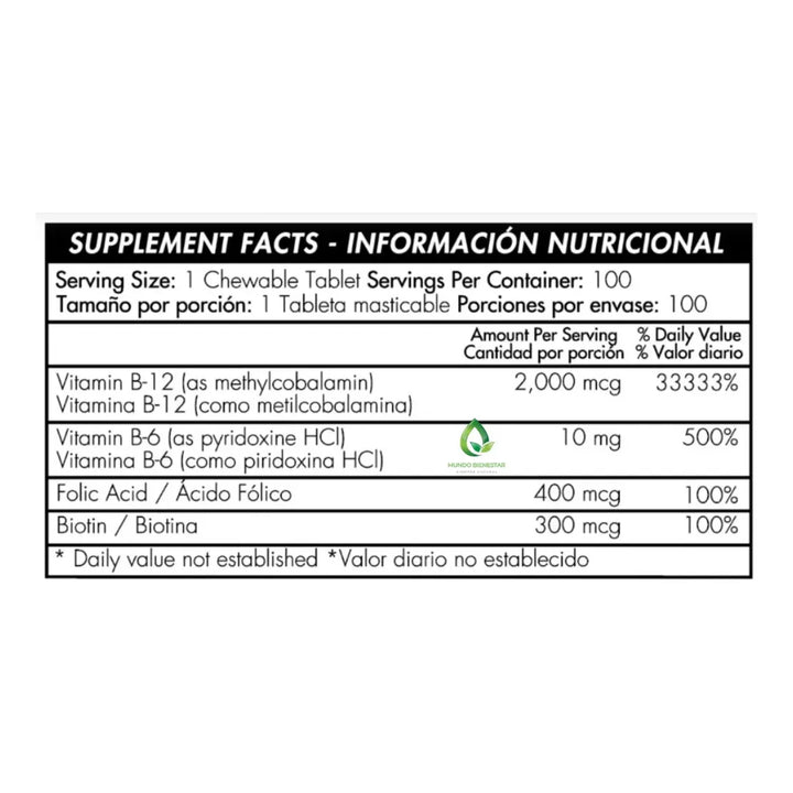 Methyl B-12 2000mg X100 Cereza - Imagen 2