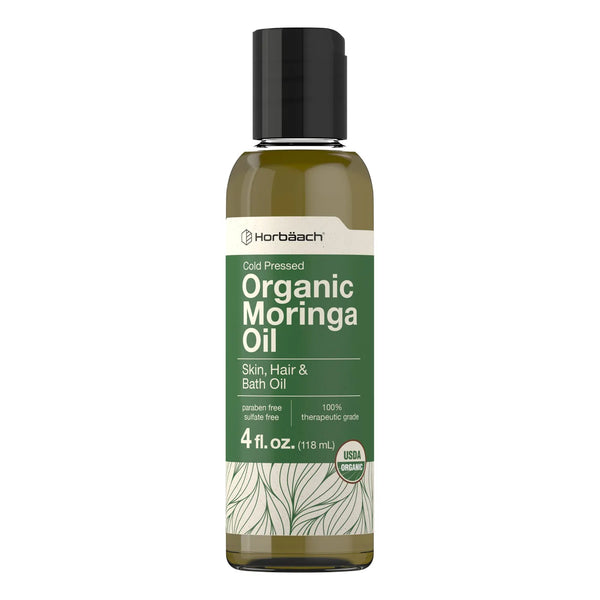 Aceite De Moringa Orgánico Prensado En Frío Grado Terapéutico Para Piel Y Cabello
