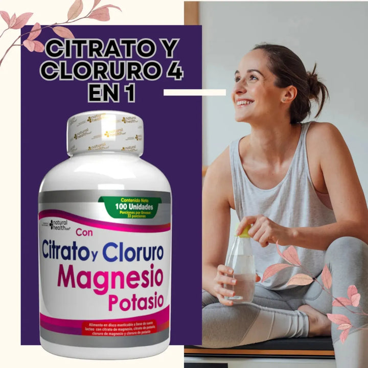 Citrato Y Cloruro De Magnesio Y Potasio 4en1 Sin Sabor - Imagen 5