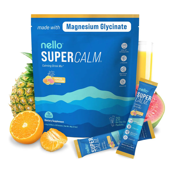 Bebida En Polvo SuperCalm Sabor Mandarina Tropical Con L Teanina Y Ashwagandha