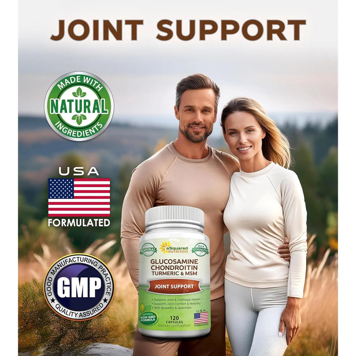Cápsulas De Glucosamina Condroitina Cúrcuma Msm Y Boswellia - Imagen 2