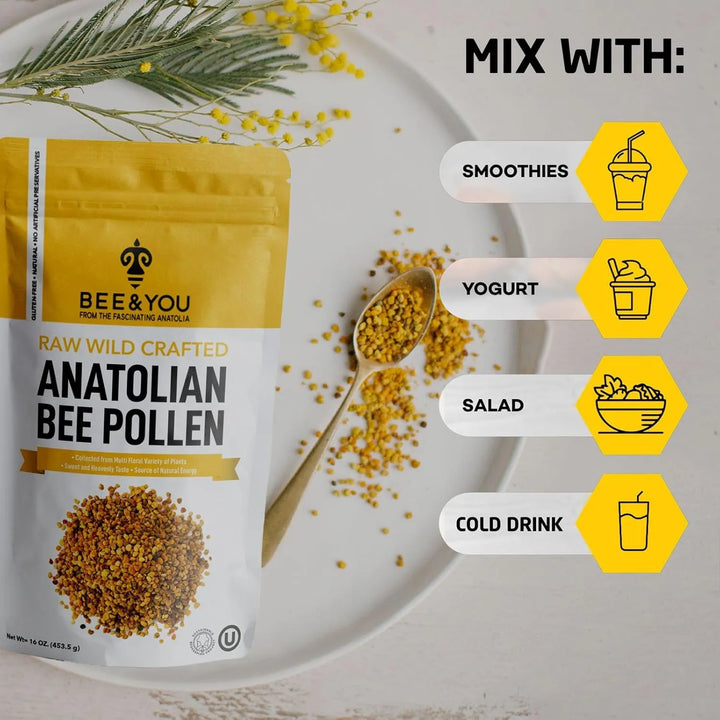 Gránulos De Polen De Abeja 450 Gramos 100% Puro Natural Anti - Imagen 5