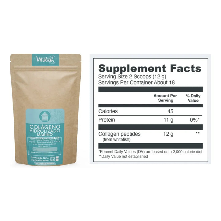 Doypack Colágeno Puro Marino Vitaliah 250g + Mentas Naturales - Imagen 7