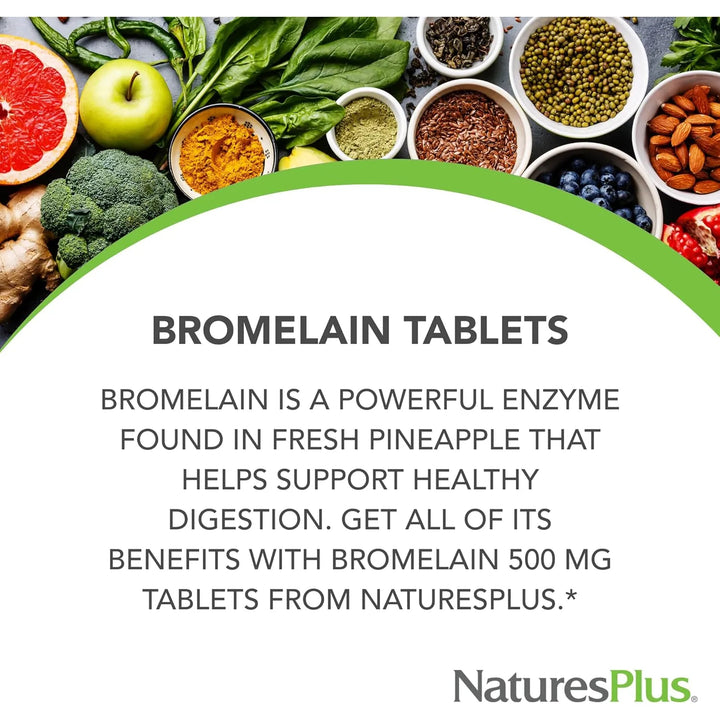 Bromelina 500 Mg 90 Tabletas Enzimáticas Naturales Para Dige - Imagen 3