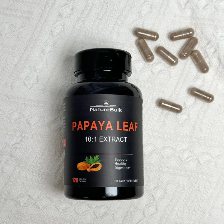 Cápsulas Extracto Hoja Papaya 120 Unidades 10 Veces Fuerza S - Imagen 5