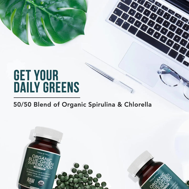 Tabletas Orgánicas De Espirulina Y Clorella Crudas Con Alta - Imagen 3