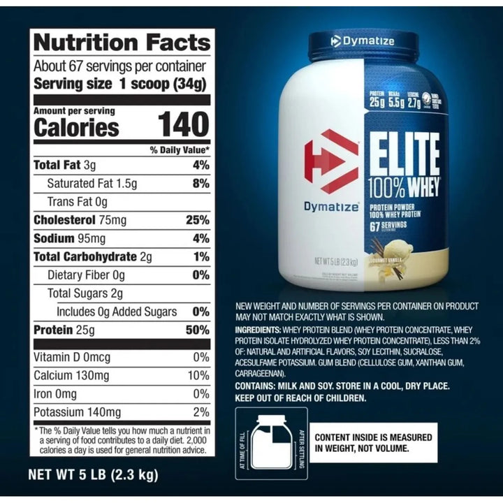 Proteina 100% Whey Elite 5 Lb - Imagen 3