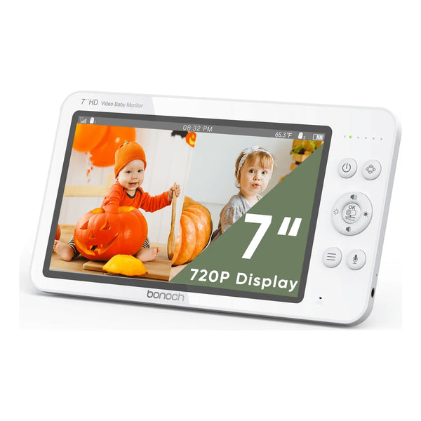 Monitor Bebé 7 Pulgadas 720p HD Batería Larga Duración Compatible BBM01 BBM03 BBM05