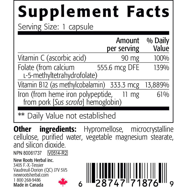 Hierro Con Vitamina C B12 Y Folato Para Mujeres Absorción Óp - Imagen 7