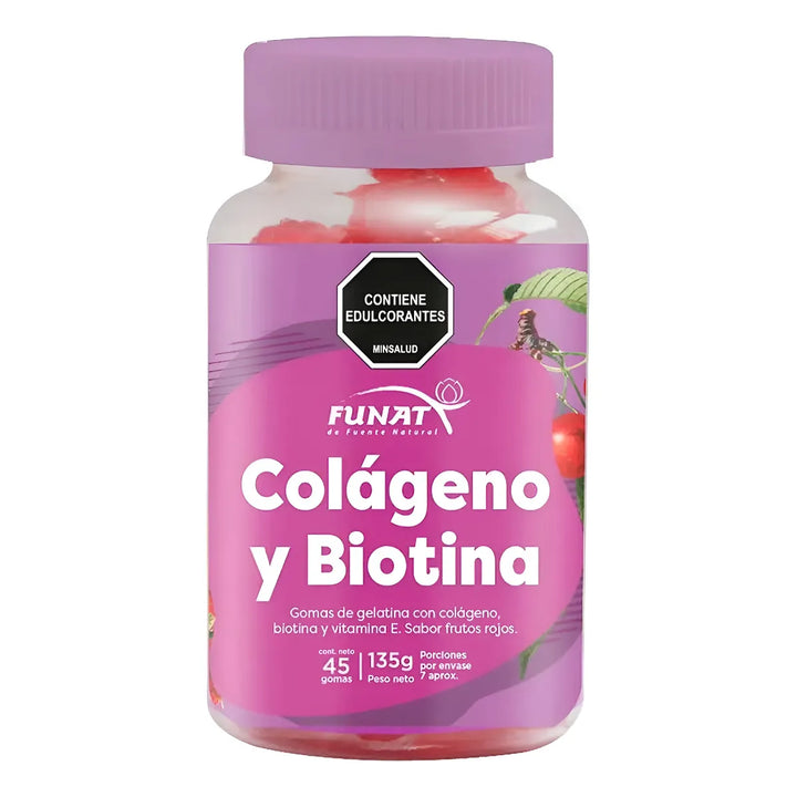 Gomas Biotina Y Colágeno Funat - Imagen 1