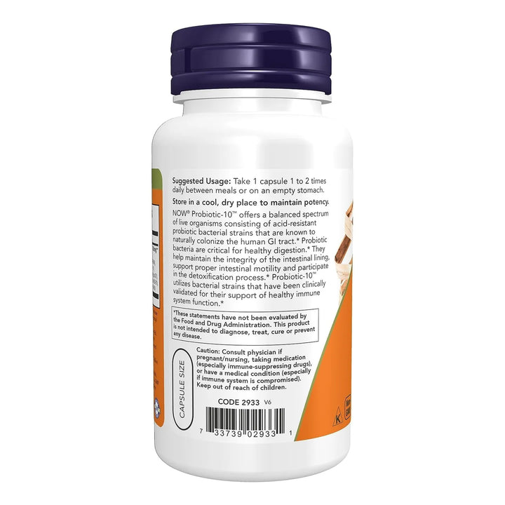 Alimentos Probióticos Cápsulas 100 Unidades 10 25 Mil Millon - Imagen 3