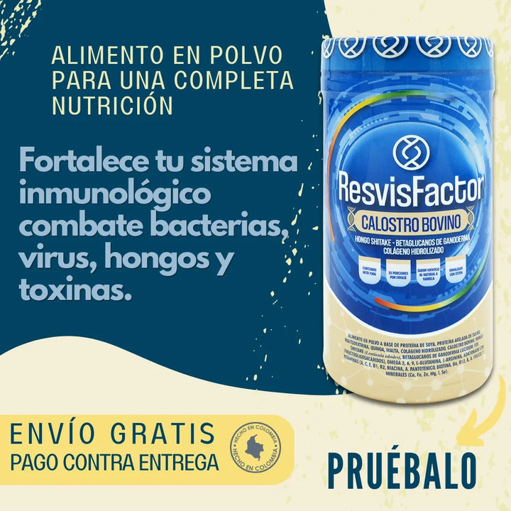 Calostro Bovino Resvisfactor 700g En Polvo Gluten Free Delicioso - Imagen 6