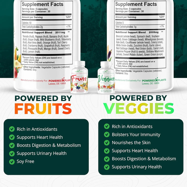 Cápsulas De Frutas Y Verduras Superalimento Natural Rico En - Imagen 3