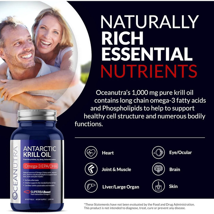 Aceite De Krill Puro 1000 Mg 60 Días Doble Fuerza 56% Fosfol - Imagen 4