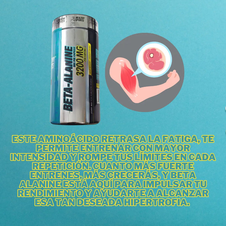 Beta Alanine 3200mg X 120 Caps - Imagen 3