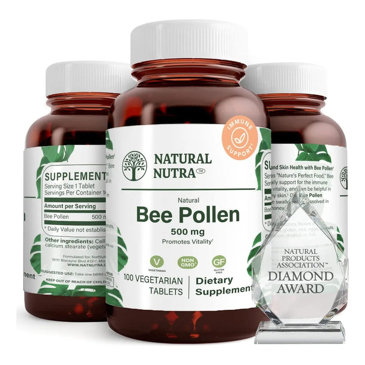 Píldoras De Polen De Abeja 100% Puro Para Energía Y Vitalida - Imagen 1