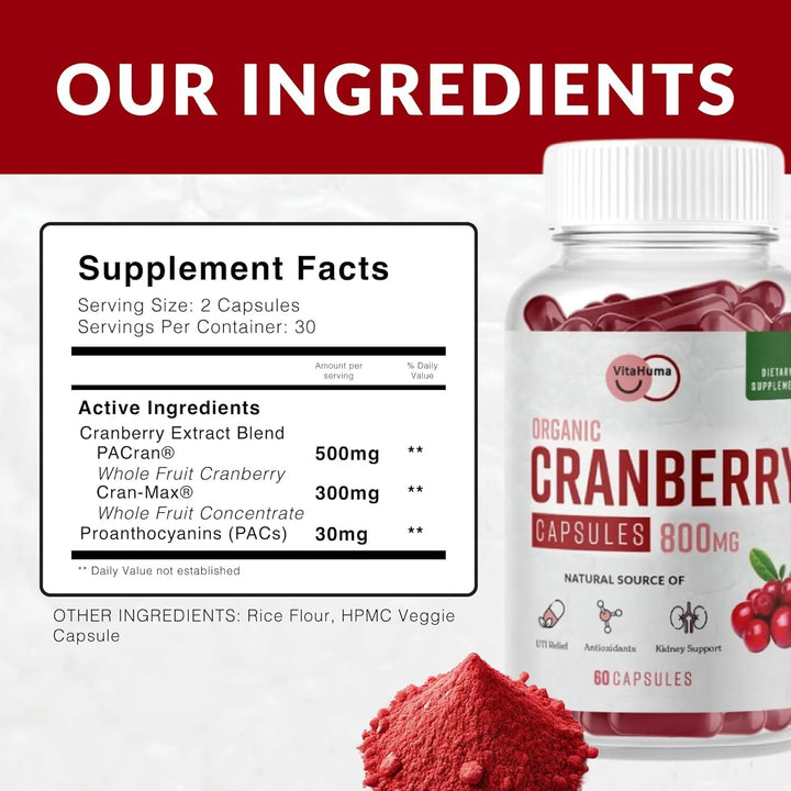 Cápsulas De Extracto De Arándano Natural 500 Mg Antioxidante - Imagen 7