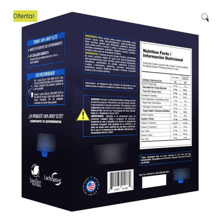Proteina 100% Whey Elite 10 Lb - Imagen 4