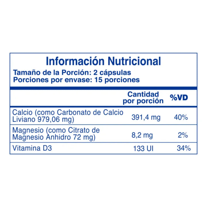 Cápsulas Bénet Calcio + Vitamina D3 - Imagen 3