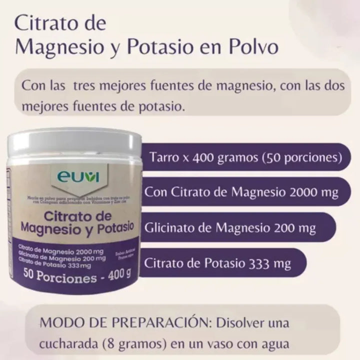 Citrato De Magnesio Y Potasio - Sin Sabor - Imagen 3