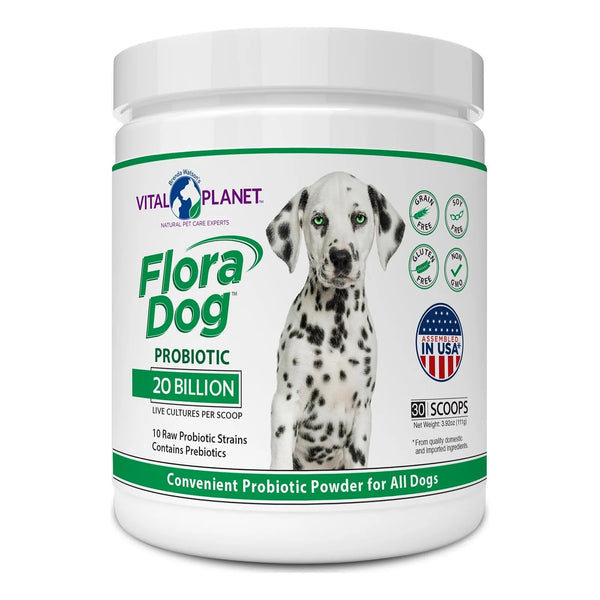 Polvo Probiótico Para Perros Flora 20 Mil Millones Cultivos Vital Planet