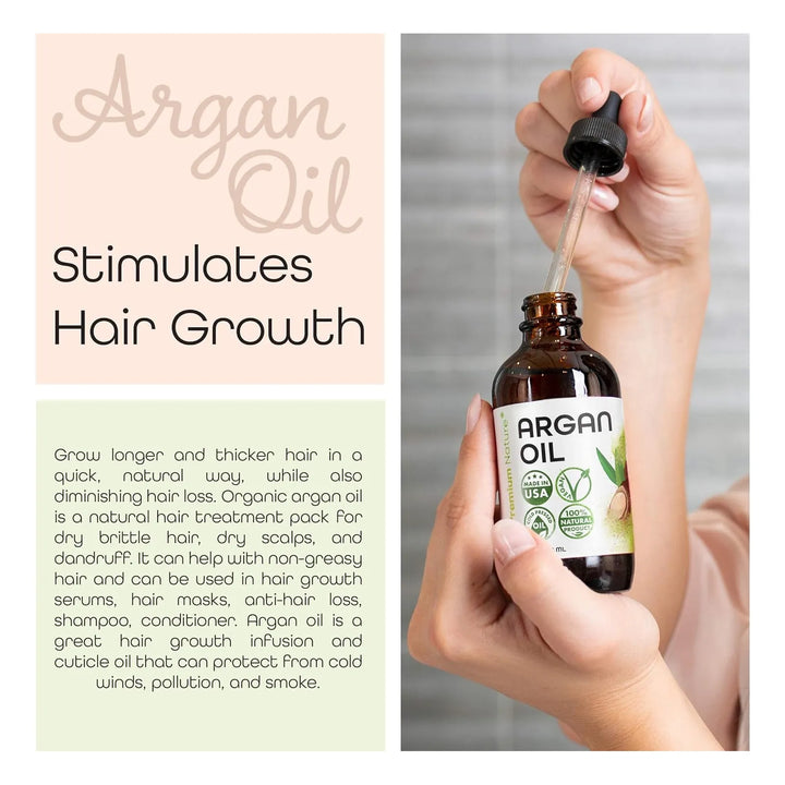 Aceite De Argan 100% Puro Crecimiento Del Cabello 118 Ml - Imagen 2
